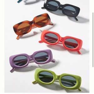Anthropologie Vintage Color Pop Cat eye retro sunglasses